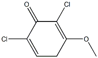 2,5-Cyclohexadien-1-one,2,6-dichloro-3-methoxy-(9CI) 구조식 이미지