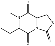 3H-Thiazolo[3,4-a]pyrazine-3,5,8-trione,6-ethyltetrahydro-7-methyl-(9CI) 구조식 이미지