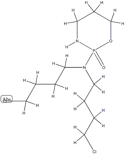 N,N-bis(4-chlorobutyl)-2-oxo-1-oxa-3-aza-2$l^{5}-phosphacyclohexan-2-a mine 구조식 이미지