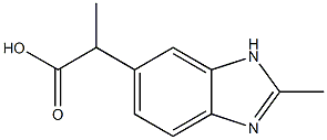1H-벤즈이미다졸-5-아세트산,알파,2-디메틸-(9CI) 구조식 이미지