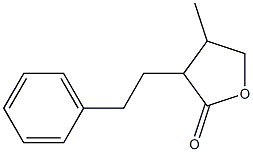 2(3H)-Furanone,dihydro-4-methyl-3-(2-phenylethyl)-(9CI) 구조식 이미지