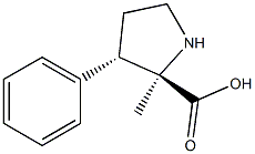 D-Proline, 2-methyl-3-phenyl-, (3S)-rel- (9CI) Structure