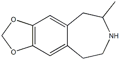 5H-1,3-Dioxolo[4,5-h][3]benzazepine,6,7,8,9-tetrahydro-6-methyl-(9CI) 구조식 이미지