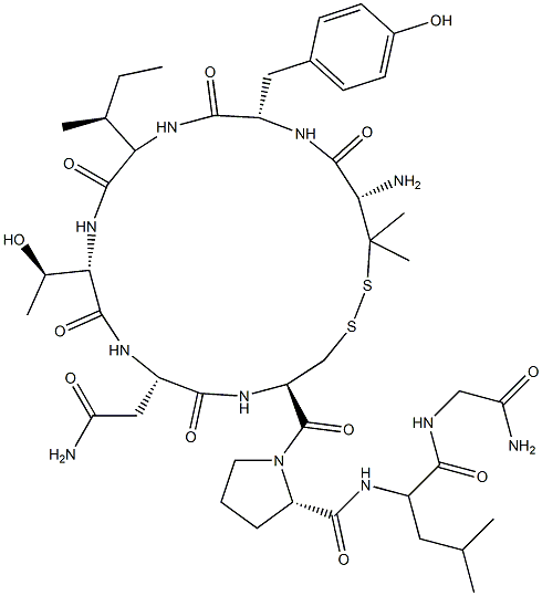 옥시토신,페니실라밀(1)-Thr(4)- 구조식 이미지