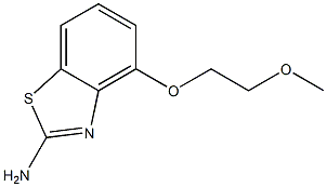 2-Benzothiazolamine,4-(2-methoxyethoxy)-(9CI) Structure