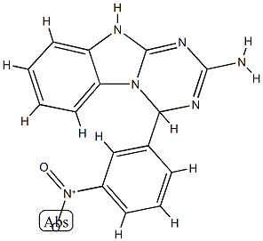 4-(3-nitrophenyl)-4,10-dihydro-[1,3,5]triazino[1,2-a]benzimidazol-2-amine 구조식 이미지