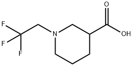 1-(2,2,2-trifluoroethyl)piperidine-3-carboxylic acid 구조식 이미지