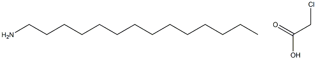 Chloroacetic acid compd. with 1-tetradecanamine (1:1) Structure