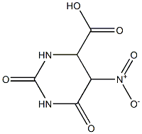 4-피리미딘카르복실산,헥사하이드로-5-니트로-2,6-디옥소-(9CI) 구조식 이미지