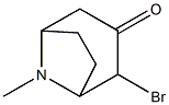 8-Azabicyclo[3.2.1]octan-3-one,2-bromo-8-methyl-(9CI) 구조식 이미지