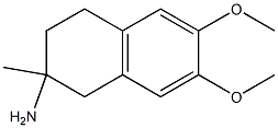 2-Naphthalenamine,1,2,3,4-tetrahydro-6,7-dimethoxy-2-methyl-(9CI) Structure
