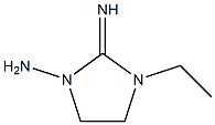 1-Imidazolidinamine,3-ethyl-2-imino-(9CI) Structure