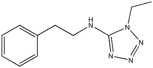 1H-Tetrazol-5-amine,1-ethyl-N-(2-phenylethyl)-(9CI) Structure