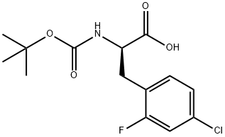 (Tert-Butoxy)Carbonyl D-2-Fluoro-4-chlorophe Structure
