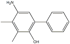 [1,1-Biphenyl]-2-ol,5-amino-3,4-dimethyl-(9CI) 구조식 이미지