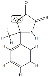 5-Thiazolidinone,2-methyl-2-phenyl-4-thioxo-(9CI) Structure