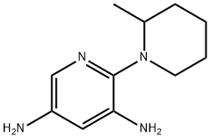 3,5-Pyridinediamine,2-(2-methyl-1-piperidinyl)-(9CI) Structure