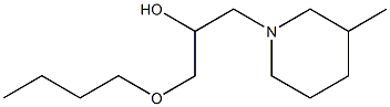1-피페리딘에탄올,알파-(부톡시메틸)-3-메틸-(9CI) 구조식 이미지