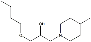 1-Piperidineethanol,alpha-(butoxymethyl)-4-methyl-(9CI) Structure