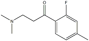 1-Propanone,3-(dimethylamino)-1-(2-fluoro-4-methylphenyl)-(9CI) 구조식 이미지