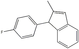 1H-Indene,1-(4-fluorophenyl)-2-methyl-(9CI) 구조식 이미지