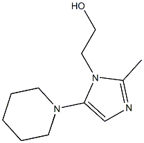 1H-Imidazole-1-ethanol,2-methyl-5-(1-piperidinyl)-(9CI) Structure