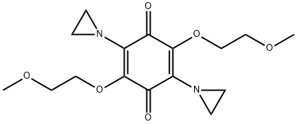 2,5-diaziridin-1-yl-3,6-bis(2-methoxyethoxy)cyclohexa-2,5-diene-1,4-di one 구조식 이미지
