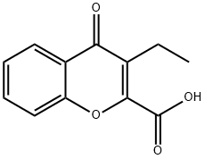 4H-1-Benzopyran-2-carboxylicacid,3-ethyl-4-oxo-(8CI) Structure