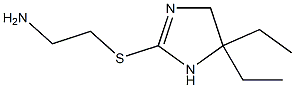 2-Imidazoline,2-[(2-aminoethyl)thio]-4,4-diethyl-(8CI) Structure