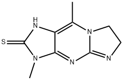 3H-Imidazo[1,2-a]purine-2-thiol,6,7-dihydro-3,9-dimethyl-(8CI) 구조식 이미지