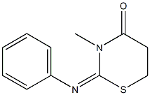 4H-1,3-Thiazin-4-one,tetrahydro-3-methyl-2-(phenylimino)-(8CI) 구조식 이미지