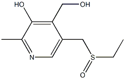 4-Pyridinemethanol,5-[(ethylsulfinyl)methyl]-3-hydroxy-2-methyl-(8CI) Structure