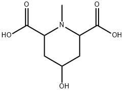 2,6-피페리딘디카르복실산,4-히드록시-1-메틸-(8CI) 구조식 이미지