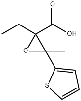 2-Thiopheneglycidicacid,alpha-ethyl-bta-methyl-(8CI) Structure