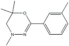 4H-1,3,4-Oxadiazine,5,6-dihydro-4,6,6-trimethyl-2-m-tolyl-(8CI) Structure