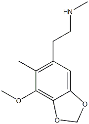 1,3-Benzodioxole-5-ethanamine,7-methoxy-N,6-dimethyl-(9CI) Structure