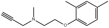 2-Propyn-1-amine,N-[2-(2,4-dimethylphenoxy)ethyl]-N-methyl-(9CI) Structure