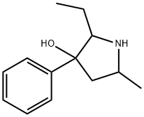 3-Pyrrolidinol,2-ethyl-5-methyl-3-phenyl-(9CI) 구조식 이미지