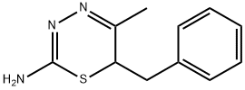 6H-1,3,4-Thiadiazin-2-amine,5-methyl-6-(phenylmethyl)-(9CI) Structure