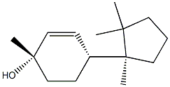 2-Cyclohexen-1-ol,1-methyl-4-[(1R)-1,2,2-trimethylcyclopentyl]-,(1R,4S)-rel-(9CI) 구조식 이미지