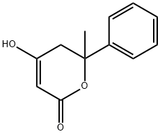 2H-Pyran-2-one,5,6-dihydro-4-hydroxy-6-methyl-6-phenyl-(9CI) Structure