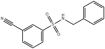 N-benzyl-3-cyanobenzenesulfonamide Structure