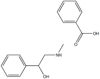(+,-)A-(메틸아미노메틸)벤질*알코올L,벤조에이트 구조식 이미지