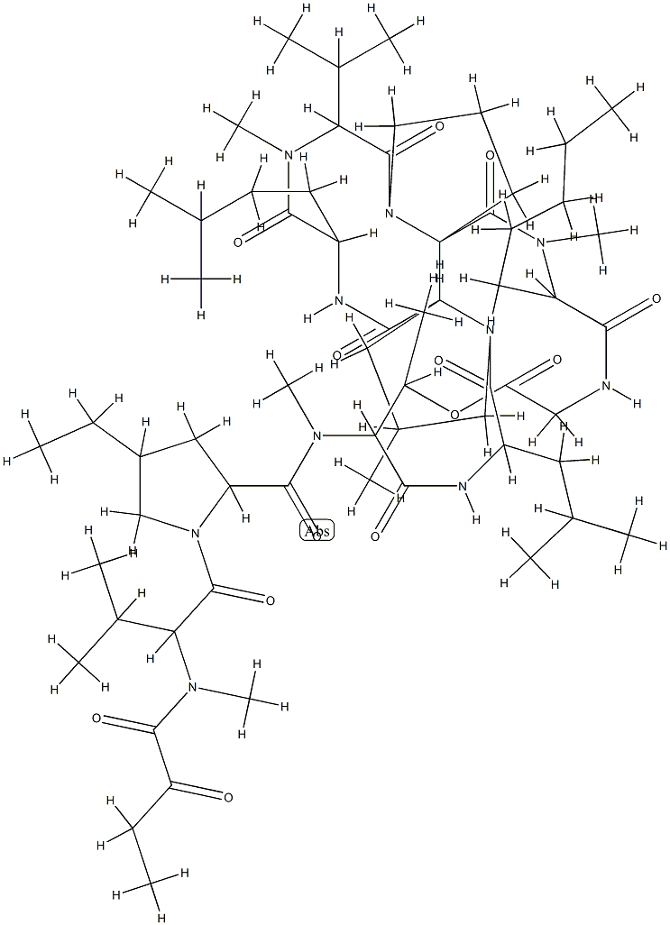 9-(N-Methyl-2-aminoheptanoic acid)mycoplanecin A 구조식 이미지