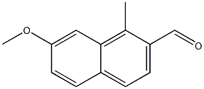 2-Naphthalenecarboxaldehyde,7-methoxy-1-methyl-(9CI) 구조식 이미지