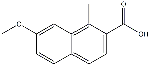 2-나프탈렌카르복실산,7-메톡시-1-메틸-(9CI) 구조식 이미지