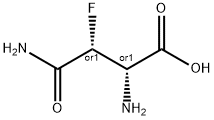 D-Asparagine, 3-fluoro-, (3S)-rel- (9CI) 구조식 이미지