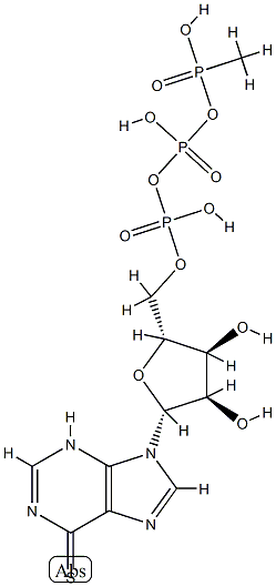 thioinosine 5'-(beta, gamma-methylene)triphosphate Structure