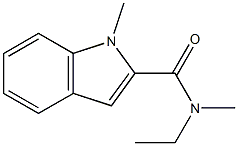 1H-인돌-2-카르복사미드,N-에틸-N,1-디메틸-(9CI) 구조식 이미지