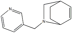 2-Azabicyclo[2.2.2]oct-5-ene,2-(3-pyridinylmethyl)-(9CI) Structure